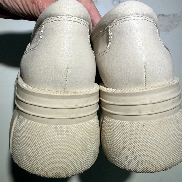 ALDO Lightweight Platform Chain Loafers Off White Size 8 - Picture 5 of 12